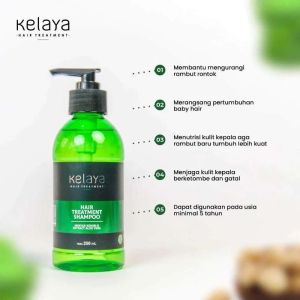 Kelaya Hair Treatment series Shampoo Minyak Kemiri & Extract Aloe vera 250ml/ Hair Serum 100ml / Hair Revitalizer 100ml