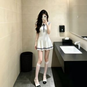 CHANGTONG | Slim Fit Knitted Dress For Petite Women Summer