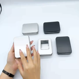 3pcs Tin Case Kotak / Kotak Penyimpanan Besi / Mini Stationery Tin Case Engsel Multifungsi 95*60*20mm