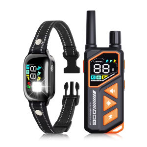 2025 New AI Dog Training Collar for All Size Dogs3300Ft IPX7 Waterproof Dog Electric Collar2in1 Automatic Dog Anti Bark Collar