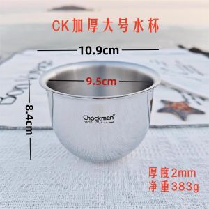 Chockmen Thép Không Gỉ 18-10 Bát Lớn Có Giá Trị Thẩm Mỹ Cao Salad Chống Tràn Cốc Nước Lớn Xe Volkswagen