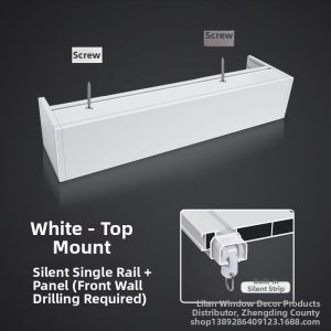 Thickened Dustproof Aluminum Curtain Track Baffle Set