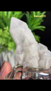 Shining Clear Quartz Cluster Like sparkling sugar crystals白砂糖闪晶 l 白水晶能量晶簇 👈实品更美 晶体如砂糖般闪亮剔透