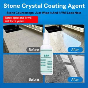 Stone Crystal Coating Agent Enhanced Brightening Crystallizer Anti Scratch Hydrophobic Polish Spray Repair Marble/Tile/Car Surfaces