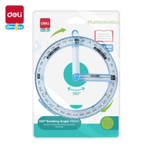 deli | Multifunctional Teaching Demonstration Geometry Drawing Ruler
