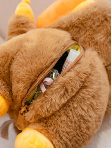 Balo Có Thể Tháo Rời Ruru Ruru Dung Tích Lớn Túi Đeo Vai Đôi Túi Du Lịch Mùa Thu Quà Tặng Sinh Nhật Đồ Chơi Búp Bê Động Vật Vải PP