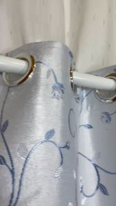 ผ้าม่านหน้าต่าง ประตู กันแสง 80-90% คุณภาพพรีเมี่ยม ลายมะลิ 7สี สินค้าพร้อมส่ง