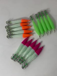 Glow-in-Dark Squid Jig Hook with Sharp Stainless-Steel Umbrella Hook for Night Saltwater Baiting Octopus And Cuttlefish