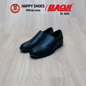 [🥇บาโอจิแท้100%🔢ไซส์39-46🆓ฟรี...ถุงเท้า 1 คู่] BAOJI รองเท้าคัทชูชาย รองเท้าหนังหุ้มส้น รองเท้าทางการชาย รุ่น BJ8018 หล่อเท่ หนังนุ่ม สบายเท้า