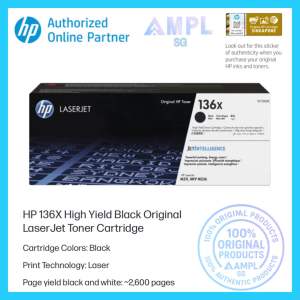 HP 136A Black Original LaserJet Toner Cartridge W1360A 136 a  | HP 136X Black Original LaserJet Toner Cartridge W1360X 136x | HP LaserJet M211dwM211dHP LaserJet MFP M236dM236dwM236sdnM236sdw 136 136 a 136 x 136A 136X hp 136a hp 136x