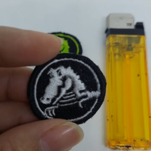 56BRN2 CROCS LOGO SIMPEL bordir patch emblem iron on