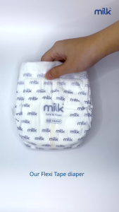 MILK Baby Diaper Flexi Tape NB22 S48 M42 (1 Pack)