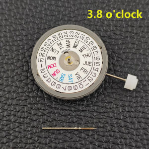 China NH36 Movement 3.8/4.2 Oclock English Dual Calendar Automatic Movement 24 Jewels Mod Replacement NH36 Movement