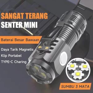 HOHODALINK COD LED Senter Super Terang XHP100 10000 Lumens Jarak Jauh Waterproof High Power Flashlight