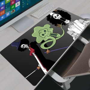 Bandai | Gaming Mouse Pad Gamer Home Computer HD Mousepad XXL One Piece Brook Keyboard Pad Carpet Non-Slip Office Mouse Mats For LOL