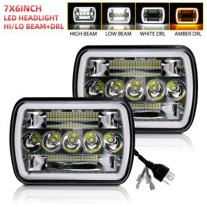 HAOLIDE 5x7 Inch Led Headlights 7x6 Led Headlamp High Low Turn Signal Dot E9 DRL For off-road use SUV Accessories 12V 24V IP68