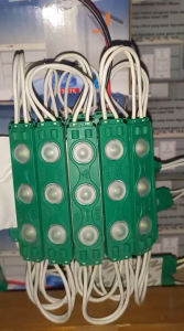 lampu led modul strip 3 mata 220 Volt AC Langsung Listrik Rumah-HIJAU-M1