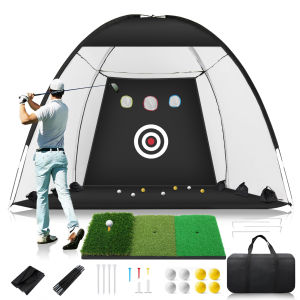 Golf Practice Net Professional Exercise Practice Hitting Cage Indoor Outdoor Golf High Impact Hitting Auxiliary Training Tool