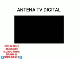 DCH - Antena TV Digital Indoor Outdoor 25dB DVB-T2 4K HD Kualitas Tinggi Tempel Dinding Portable