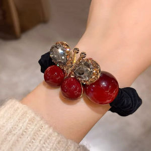 rosci | Red Butterfly Rhinestone High Elasticity Durable Hair Band
