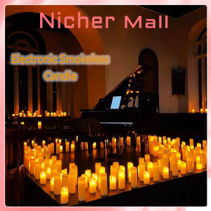 Remote Control LED Electronic Candle Lamp Tea Lamp Family Wedding Birthday Decoration Candle Light Charging