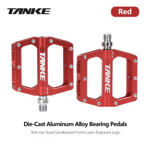TANKE bicycle pedals ultralight aluminum alloy colorful anti-skid bearing mountain bike accessories MTB foot pedals folding bike
