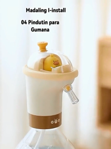 Elegant Automatic Water Dispenser with Fast Pumping for 2.5/3/5 Gallon Bottles - High-Quality Plastic Material