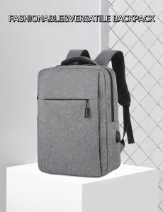 LouisWill กระเป๋าเป้สะพายหลังแล็ปท็อปผู้ชายกระเป๋าสะพายเดินทางกระเป๋าสตางค์กระเป๋าสะพายวิทยาลัย USB กระเป๋าสะพายไหล่แบบลำลองป้องกันการโจรกรรมกระเป๋าเป้สะพายหลังกระเป๋าแคมป์ปิ้งกระเป๋านักเรียน