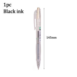 Deli Press Gel Pen 0.35mm Black Quick-Drying Ballpen Writing Pen For Text School Supplies 1pc SA130