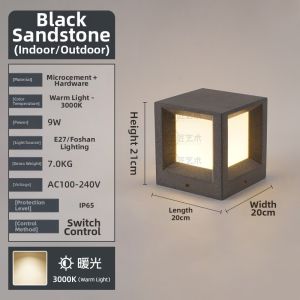 NDU | Minimalist Cement Top-post Lights