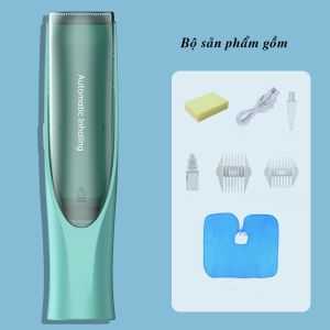 Tông Đơ Cắt Tóc Cho Bé Bearlruu Hút Tóc Thừa Không Ồn Chống Nước DD309