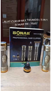 Mesin Cukur Elektrik Multifungsi 3in1 Rambut Kumis Jenggot Bulu Hidung Metal Tube Type C 1200 Mah