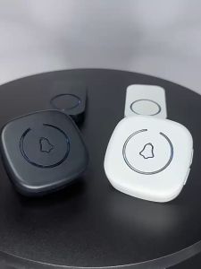 Bel Pintu Rumah Besar Wireless SECRUI Mudah dipasang Waterproof Tahan Air Volume Dapat Disesuaikan 58 Bunyi LED Berwarna-warni Jangkauan 1000 Kaki M520+F55 Hitam
