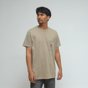 House of Smith Kaos Pria Lengan Pendek - Tomatoes Pocket Tshirt Brown Sage - T Shirt
