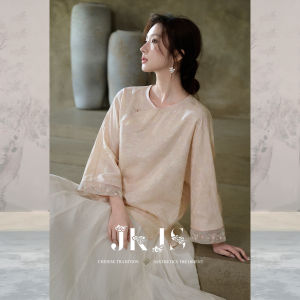 JK＆JS | Silk Cuff Embroidered Jacket