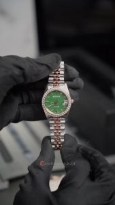 Jam Tangan Wanita Bonia B10550-3699S Noble Green Dial Dual Tone Stainless Steel Band