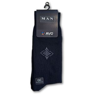 Kaos Kaki Kerja Kantor Pria Laki kantoran motif anti bakteri tebal hitam elegant premium avo