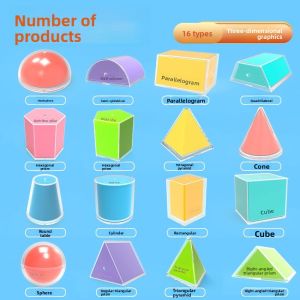 MINGZHUO | Transparent Geometric Model Demonstrator for 5th Grade Math Teaching Aids Cube and Rectangular Prism Unfolded Diagram