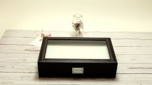 กล่องนาฬิกา 12 เรือน คาร์บอนไฟเบอร์สีดำ+ในคาร์บอนไฟเบอร์ กล่องใส่นาฬิกา Watch Box กล่องเก็บนาฬิกาข้อมือ