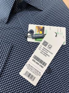 (8P0094)Áo so mi viettien ngắn tay lai bầu (Regular fit )( hơi ôm )