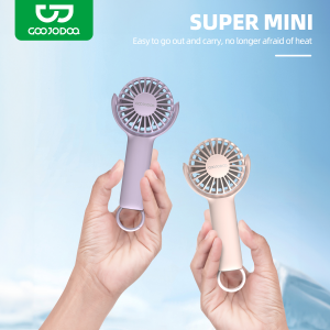 [Ship from🇵🇭COD] GOOJODOQ Electric Fan 2023 Mini Fan Rechargeable For School Portable Mini Handheld Fan Foldable Table Fan