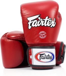 Fairtex BGV1 Muay Thai Boxing Gloves Red