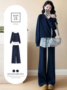 Fashionable Little Fragrance Style Lace Trimmed Inner Wear Set Womens Autumn Winter 2025 Ultra Popular Korean Style Complete OOTD Outfit