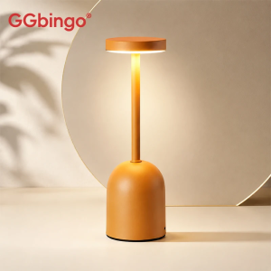 Wireless Desk Lamp Touch Control LED Nordic Night Light Metal Side Table Lamp Cordless Bedroom Lamp Rechargeable Table Light