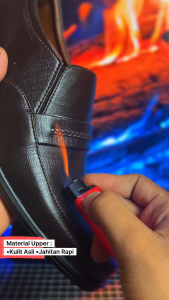 Sepatu Formal Sepatu kerja Pantohel Kulit Sapi 100%