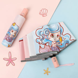 Childrens Umbrella Boys and Girls Primary School Dedicated Girl Baby Kindergarten Automatic Safety Anti-Rebound