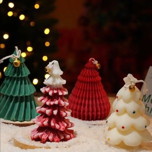 Christmas Tree Aroma Candles 9CM Fragrance Candles for Home Decorations & Christmas Gifts Perfect for Festive Occasions