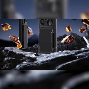 Ốp Điện Thoại Samsung Galaxy S24 Ultra Có Khe Trượt Bảo Vệ Camera Khe Đựng Thẻ Chất Liệu TPU Chống Sốc Bảo Vệ Toàn Diện Màu Đen Chống Xước Tích Hợp Chân Chống
