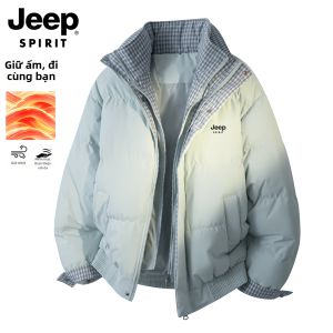 JEEP SPIRIT | Áo Khoác Dày Ấm Mùa Đông Giả Hai Mảnh