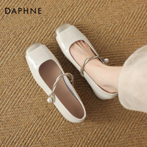Daphne | New Spring Autumn Style French Mary Jane Flat White Leather Shoe